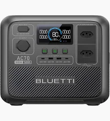 Bluetti AC70 — estação de energia portátil compacta 2026